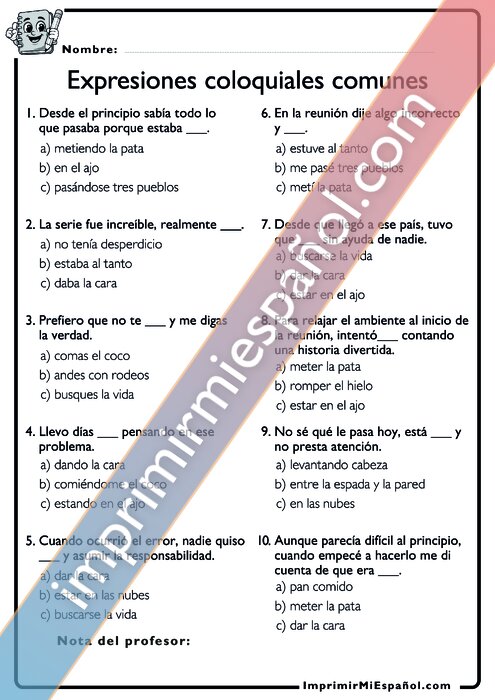 Para colorear
