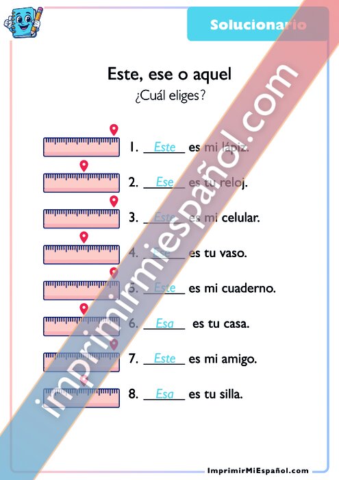 Clave de respuestas