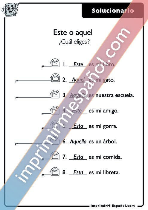 Clave de respuestas
