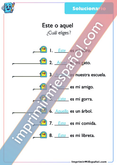 Clave de respuestas