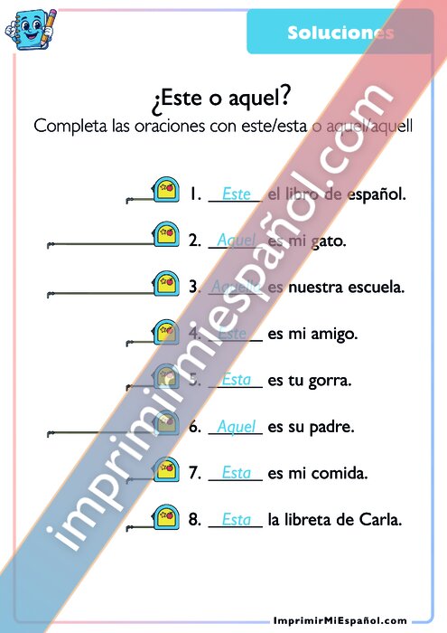 Clave de respuestas