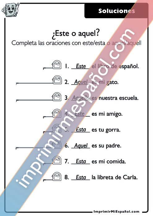 Clave de respuestas