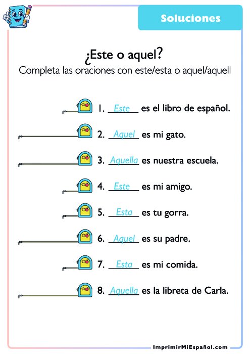Clave de respuestas