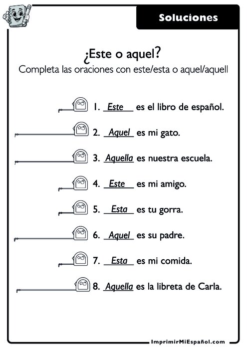 Clave de respuestas