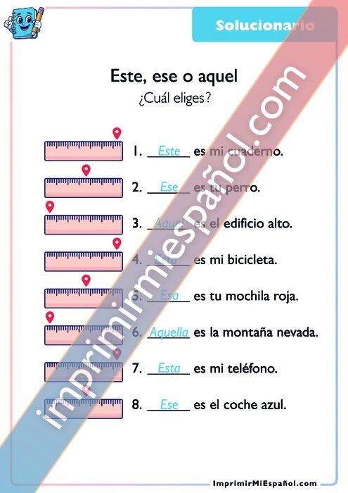 Clave de respuestas