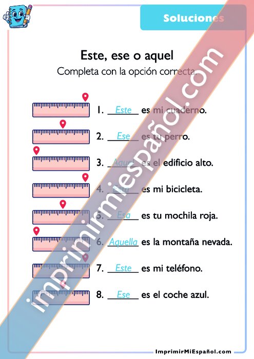 Clave de respuestas
