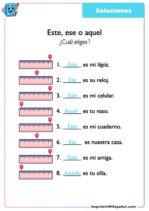 Clave de respuestas