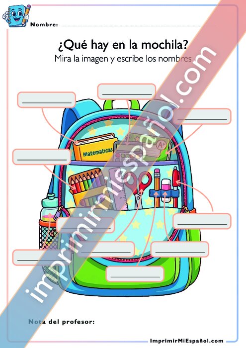 ¿Qué hay en la mochila?