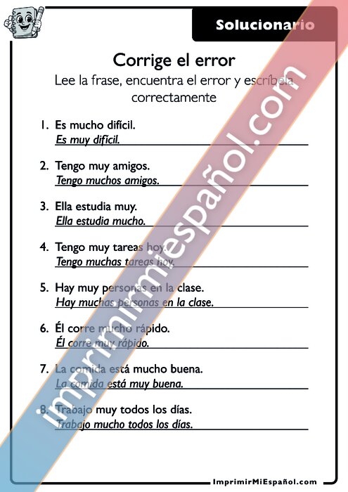 Clave de respuestas