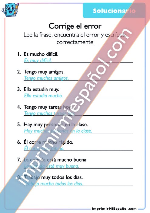 Clave de respuestas