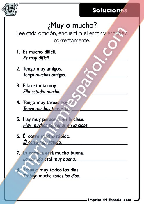 Clave de respuestas