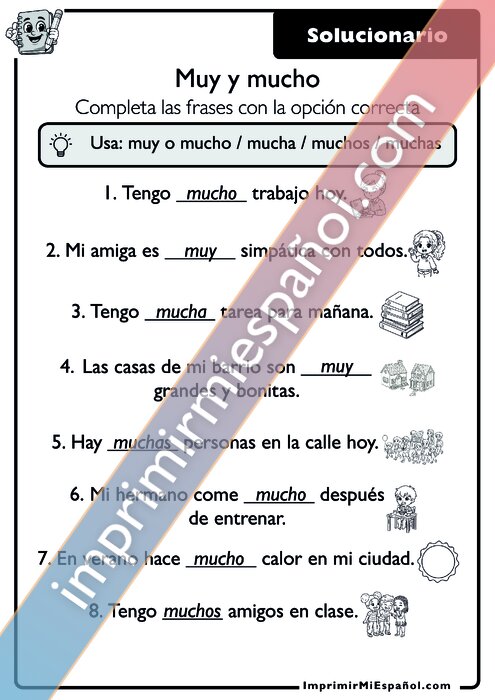 Clave de respuestas