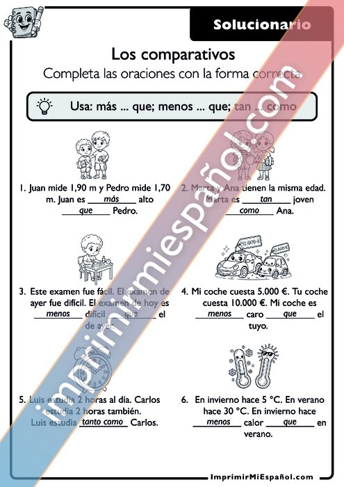 Clave de respuestas