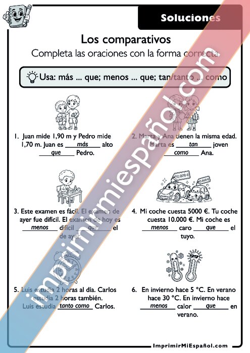 Clave de respuestas