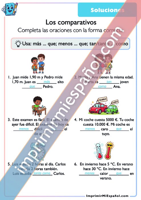 Clave de respuestas