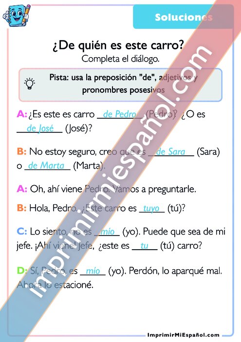 Clave de respuestas