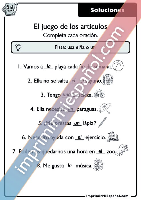 Clave de respuestas