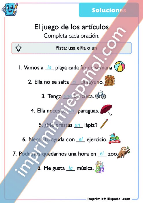 Clave de respuestas