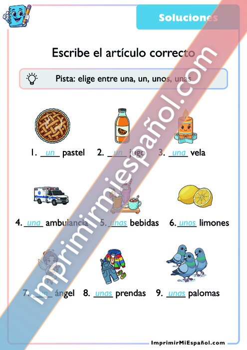 Clave de respuestas