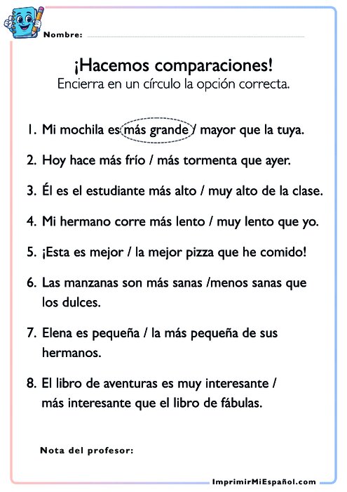 ¡Hacemos comparaciones!