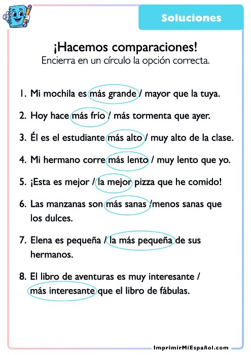 Clave de respuestas