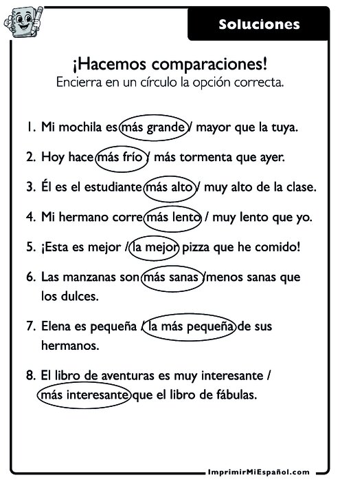 Clave de respuestas