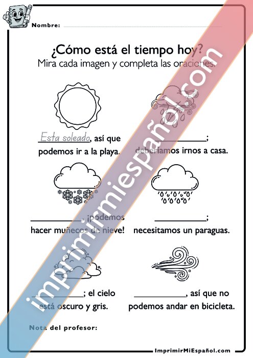 Para colorear