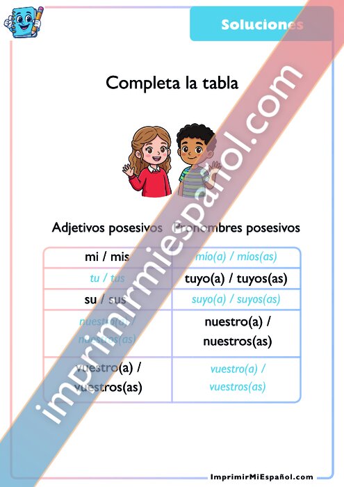 Clave de respuestas