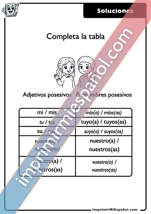 Clave de respuestas