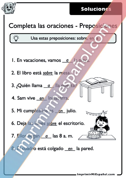 Clave de respuestas