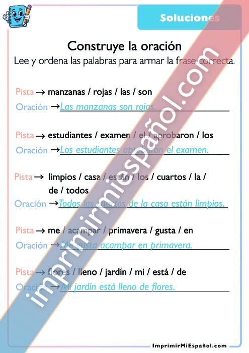 Clave de respuestas