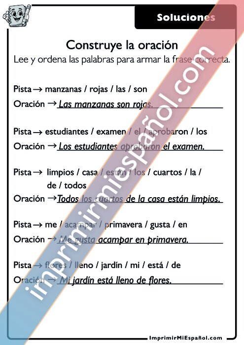 Clave de respuestas