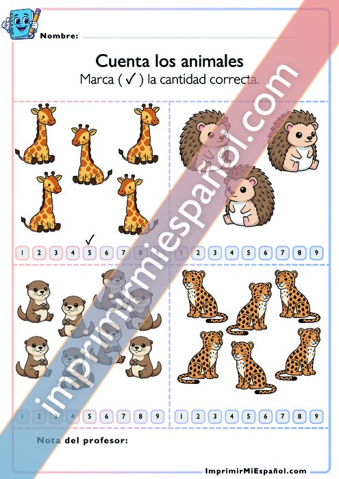 Cuenta los animales