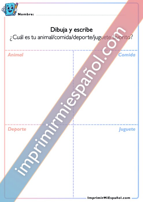 Dibuja y escribe - 1