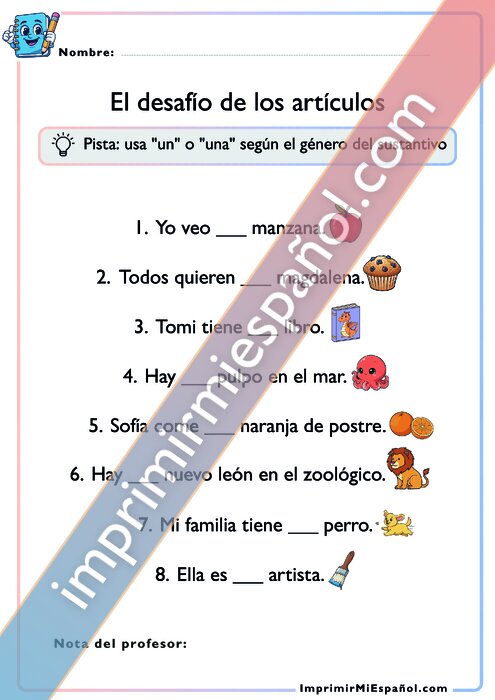El desafío de los artículos - 2