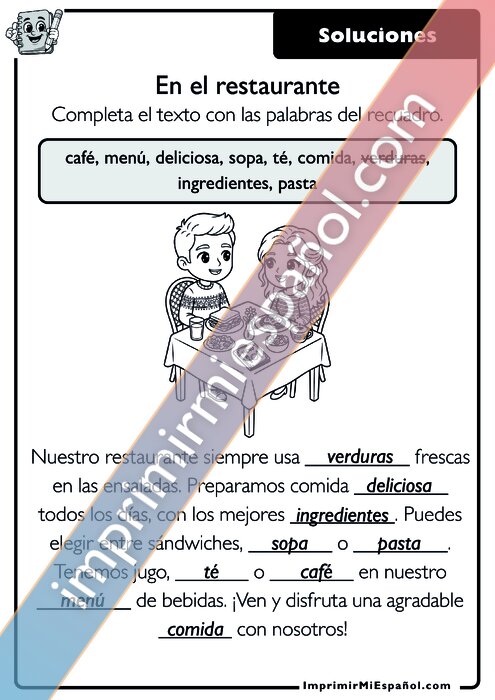 Clave de respuestas