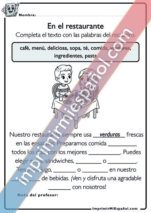 Para colorear