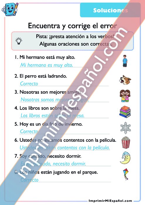 Clave de respuestas