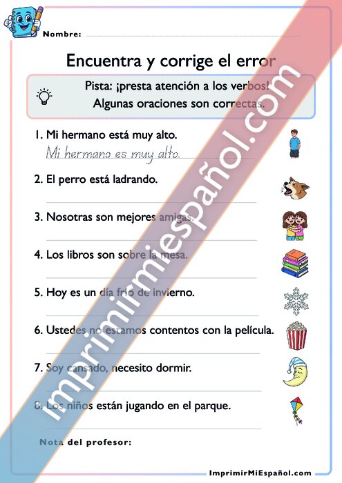Encuentra y corrige el error