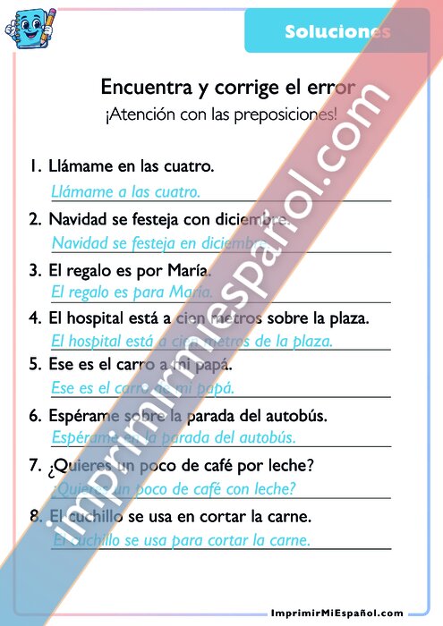 Clave de respuestas