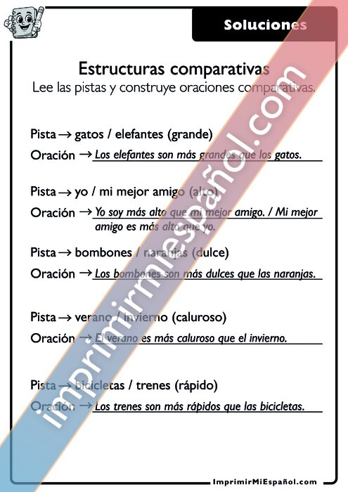 Clave de respuestas