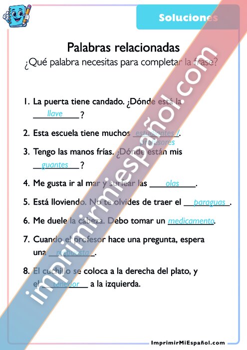 Clave de respuestas