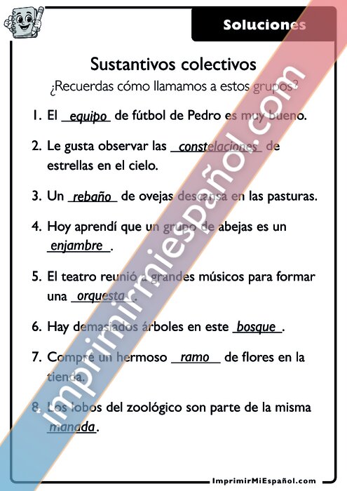 Clave de respuestas