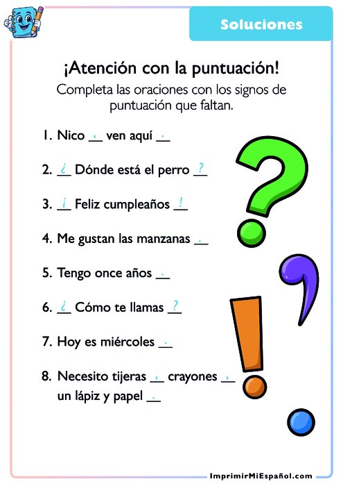 Clave de respuestas