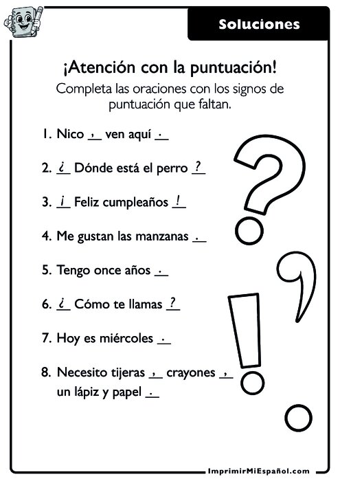 Clave de respuestas