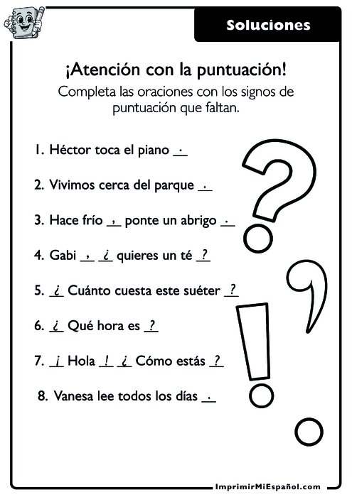 Clave de respuestas