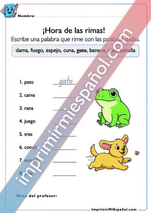 ¡Hora de las rimas!