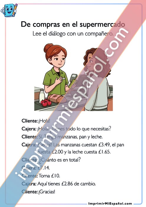 De compras en el supermercado