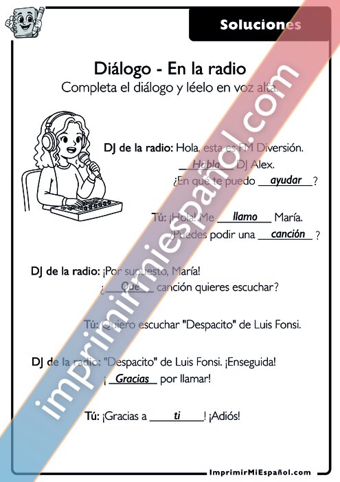 Clave de respuestas