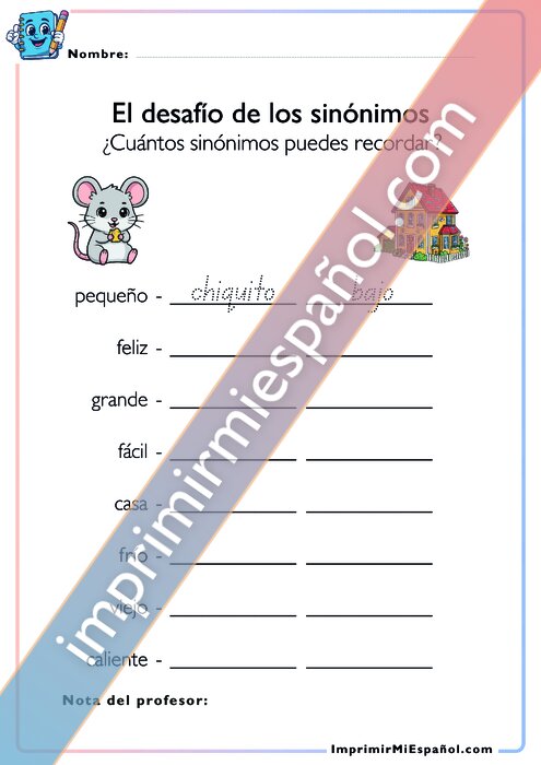 El desafío de los sinónimos